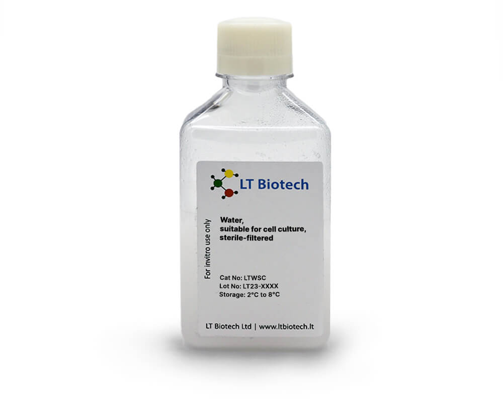 Water, suitable for cell culture, sterile-filtered